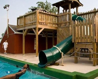 teen pool party at refreshing mountain retreat