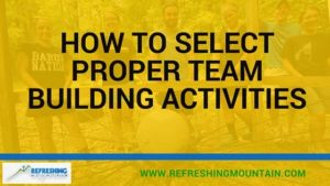 How to Select Proper Team Building Activities Banner