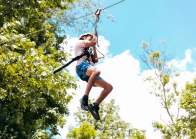 A Girl On A Refreshing Mountain Zipline Tour