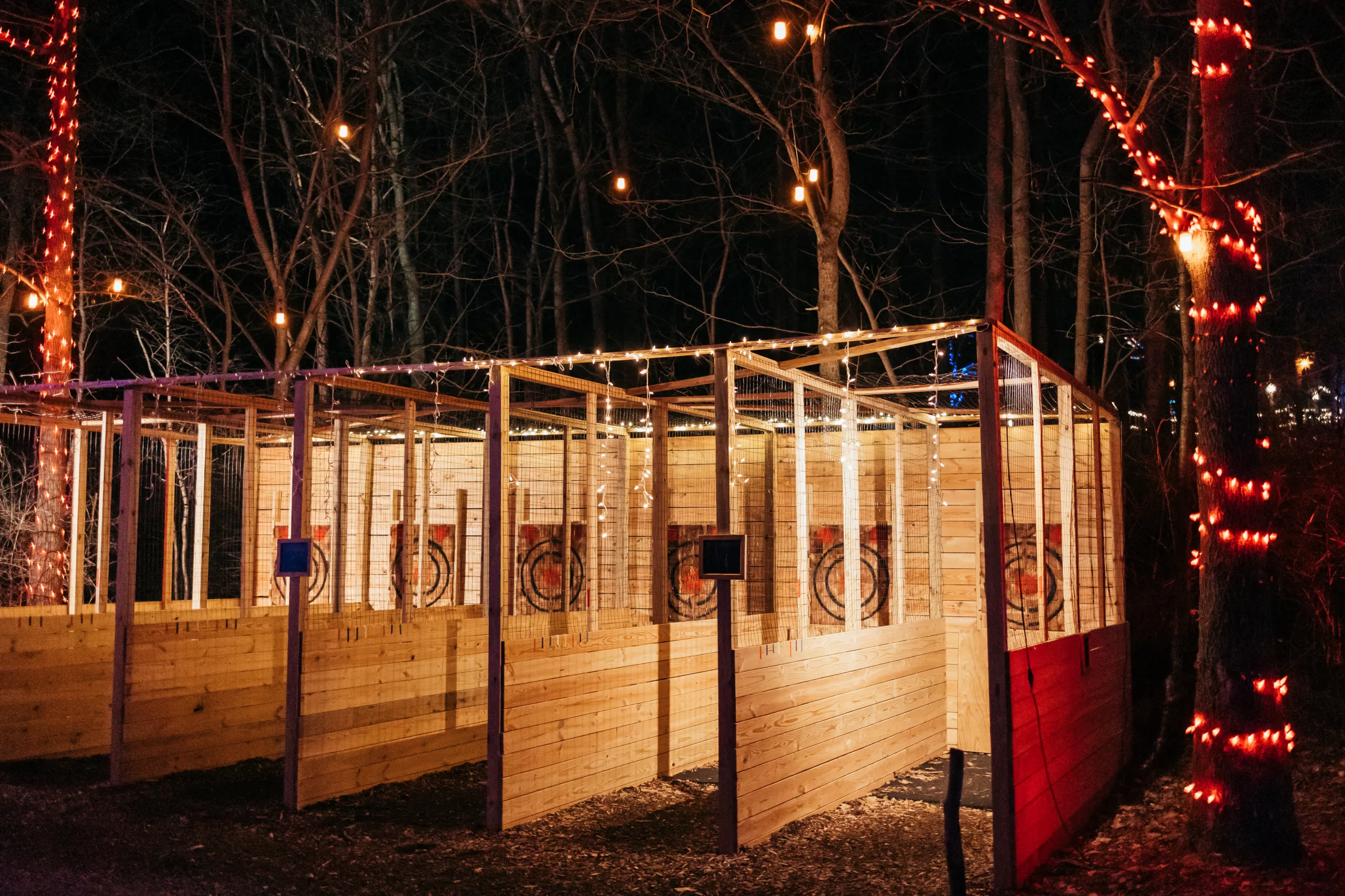 Axe Throwing Christmas Lights Scaled