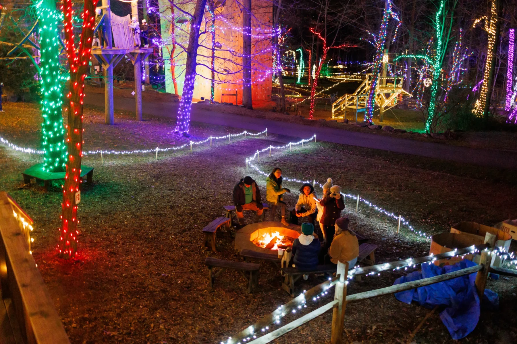 Christmas Light Campfire Family Fun Scaled