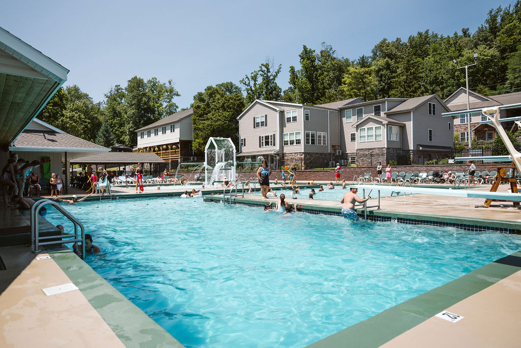 Community Pool Summer Diving Board Community Pool Summer Diving Board